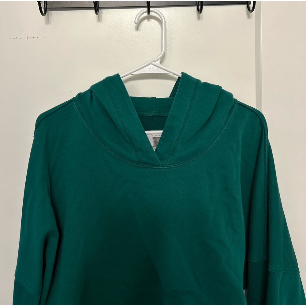 Savage x Fenty Green Cropped Sweatshirt - Picture 2 of 11